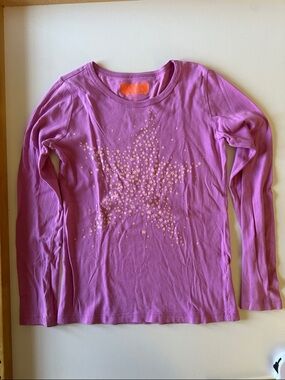 Crewcuts Purple Tee with Glow in the Dark Star Graphic